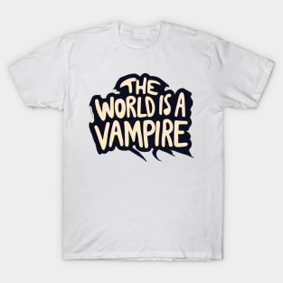 The World is a Vampire Halloween Grunge Music T-Shirt